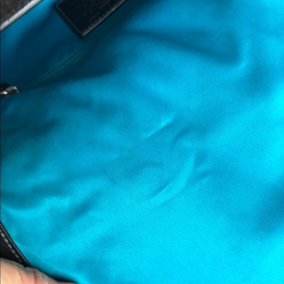 Vintage Coach Chelsea Black Pebbled Leather Shoulder - Picture 9 of 15